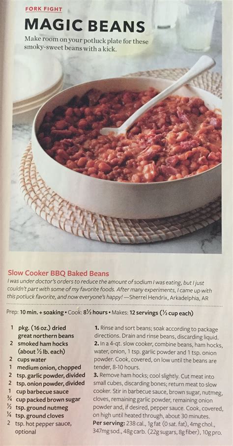 Slow Cooker Bbq Baked Beans Taste Of Home Am 2017 Baked Beans Slow