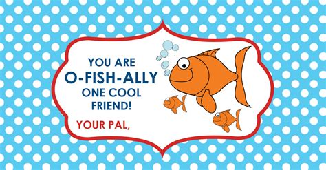 Will You Be My Valentine Free Valentine Goldfish Printable