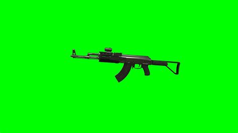 Ak47 Gun Green Screen New Youtube
