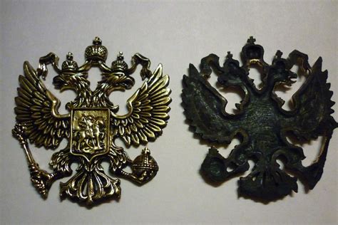 Российский Герб Из Латуни Художественное Литье Купить. Цена 390