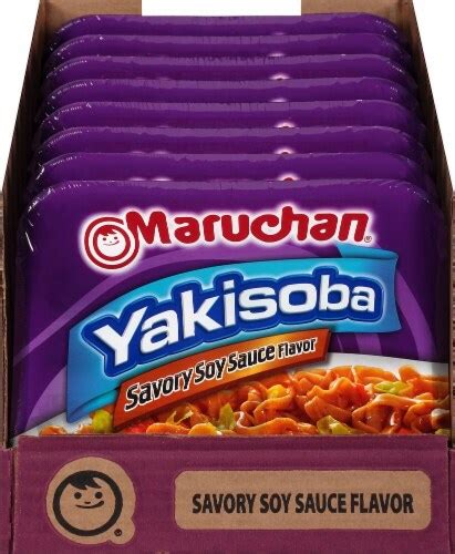 Maruchan Savory Soy Sauce Flavor Yakisoba Noodles 8 Ct 405 Oz