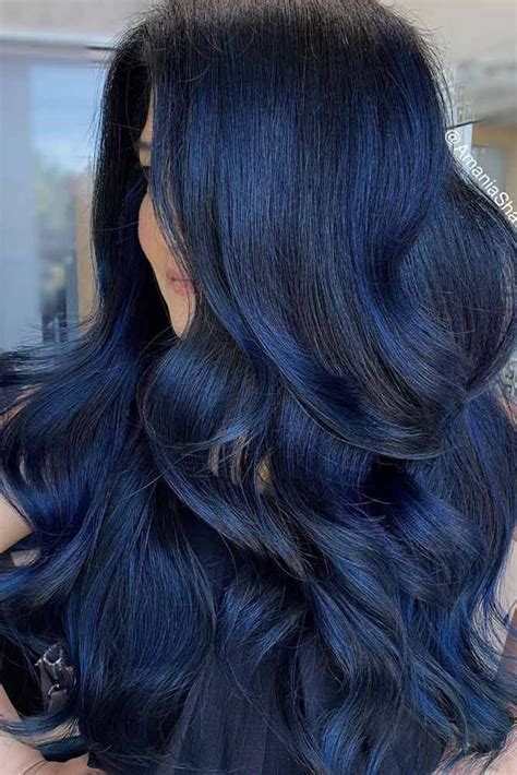 Embrace The Magnetic Beauty Of Blue Black Hair Trend Hair Color For