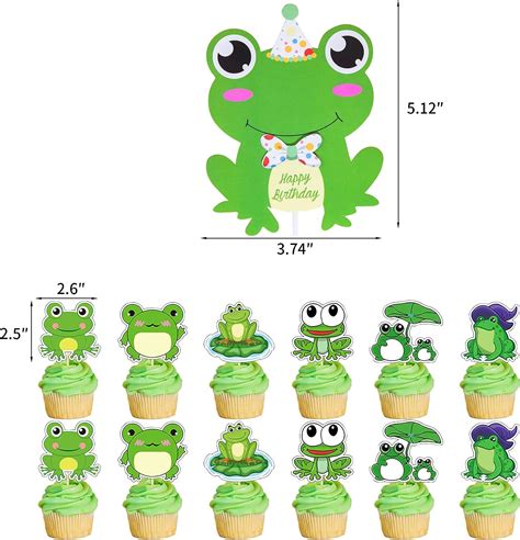 Buy Laventy 13 Pcs Frog Birthday Party Supplies Frog Birthday Cake