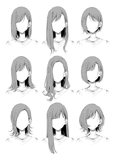 How To Draw Cute Anime Hair Step By Step Best Hairstyles Ideas For