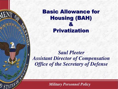 Ppt Basic Allowance For Housing Bah And Privatization Powerpoint