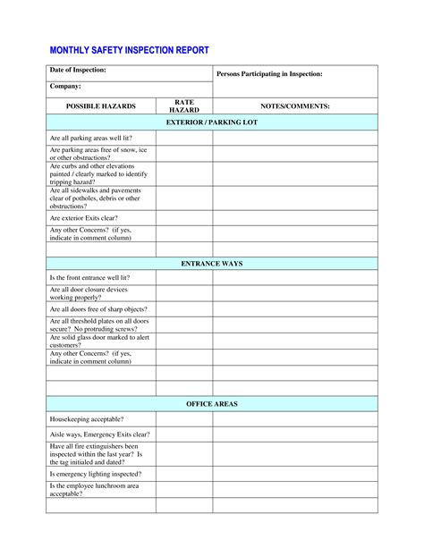 Monthly Safety - How to create a Monthly Safety? Download this Monthly Safety template now ...