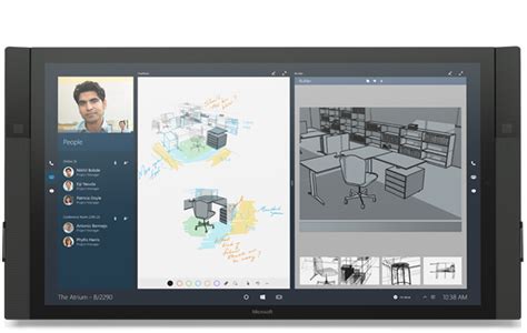 During the day calls come to receptionist, and. Surface-Hub-Skype-Video - Windows Mode