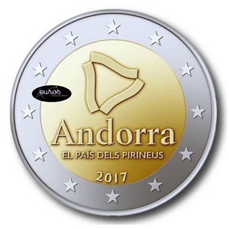 2 Euros Commémorative Andorre 2017 Le Pays Pyrénéen Unc Coincard