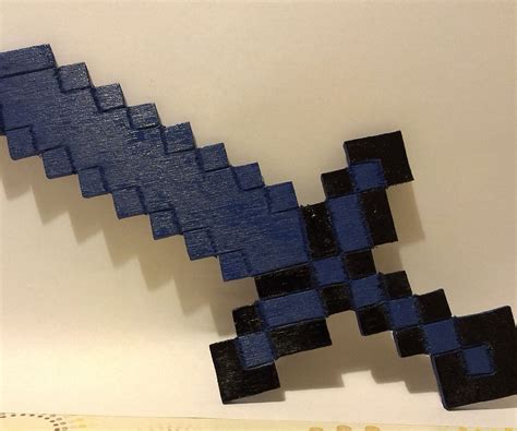 Minecraft Wooden Sword 7 Steps With Pictures Instructables