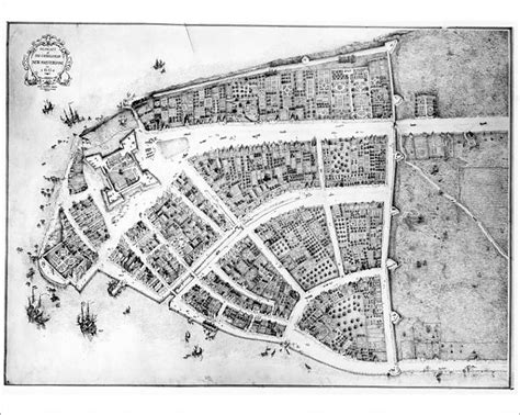 Prints Of New York 17th Century Rectified Redraft Of The Castello