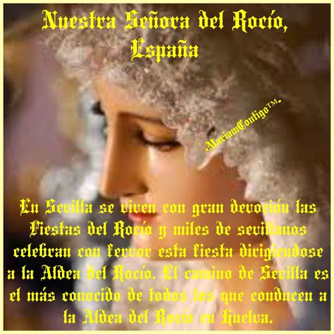 Maria Reina Y SeÑora Por Siempre Oraciones A La Virgen Del Rocio EspaÑa