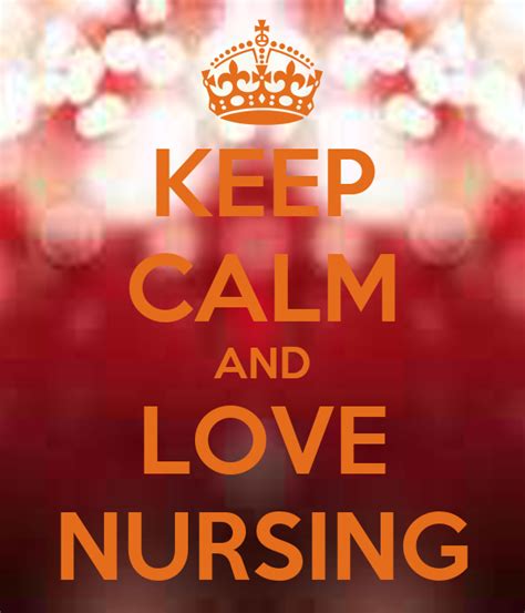 Keep Calm And Love Nursing Poster Lyr Keep Calm O Matic