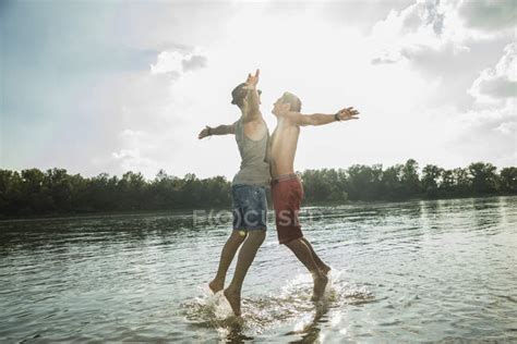 Chest Bump Stock Photos Royalty Free Images Focused