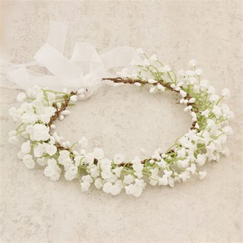 Babys Breath Flower Crown Lilly And Lace