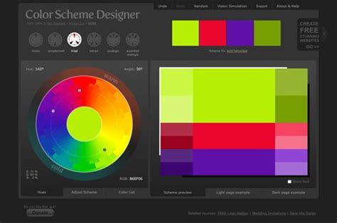 40 Useful Online Generators For Web Designers Noupe Color Schemes