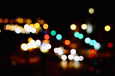 Colorful Bokeh Lights At Night In The City 2433754 Stock Photo At Vecteezy