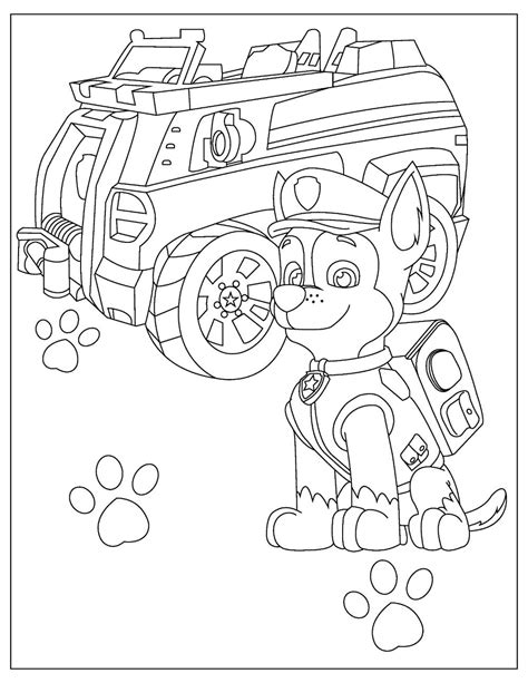 Paw Patrol Car Printable Coloring Pages My Xxx Hot Girl