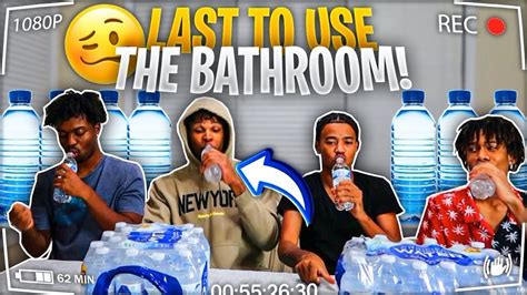 Last To Use The Bathroom Wins 10000 Challenge Youtube