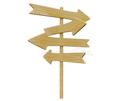 Wooden Signpost Stock Illustration Illustration Of Isolated 9000074