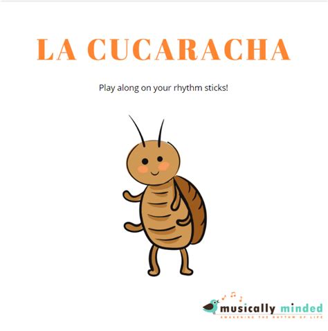 Preschool Rhythm Stick Song Musically Minded La Cucaracha