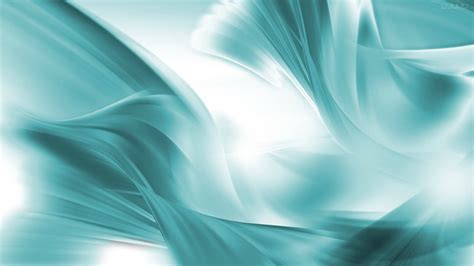 Download Cyan And White Abstract Wallpaper