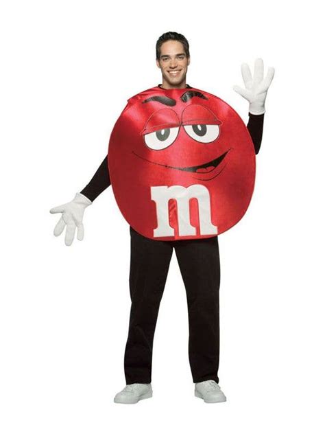 Mandms Mens Red Budget Character Costume