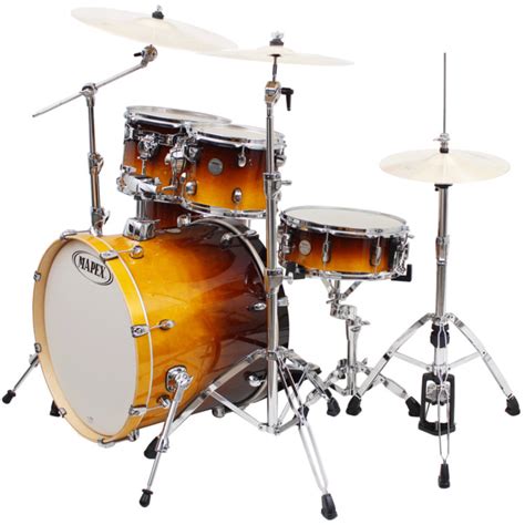 Disc Mapex Meridian Birch 22 Inch Fusion Drum Kit Umber Fade Gear4music