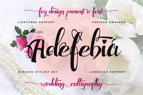 Adefebia Wedding Script Font Wedding Script Fonts Wedding Script
