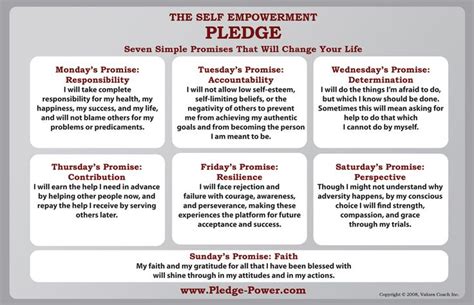 The Self Empowerment Pledge These Seven Simple Promises Really Will