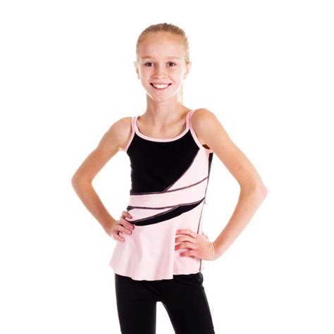 34 Limeapple Girls Activewear Asym Tank Sporty Yet Fashionable