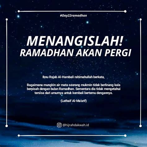 20 Kata Kata Mutiara Islam Akhir Ramadhan