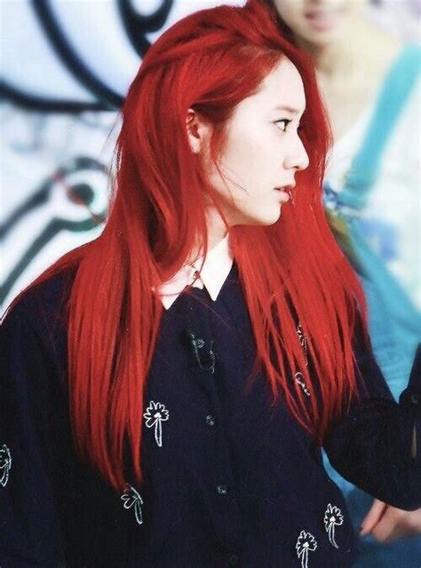 Krystal Red Hair Red Hair Kpop Hair Kpop Girls