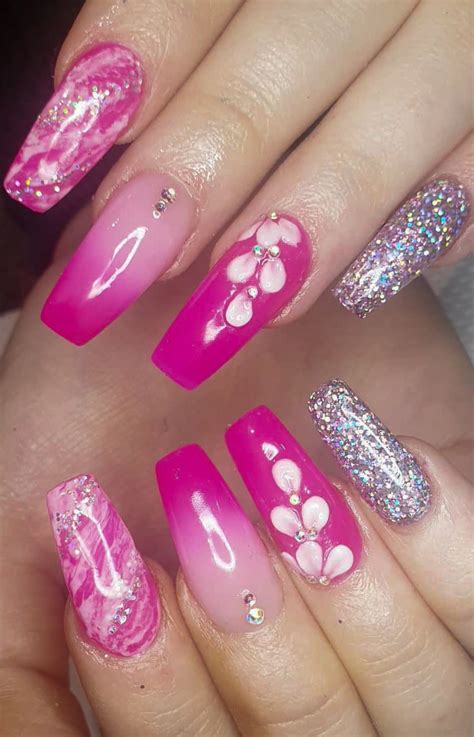 47 Pretty Pink Nail Art Designs For Beautiful Ladies In 2020 Page 19 Of 47 Evelyns World
