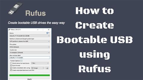 How To Create Bootable USB Using Rufus YouTube