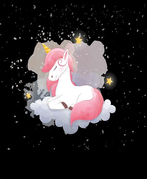 Cute Unicorn Sleep Cloud Night Cute Unicorn Clouds Night Clouds