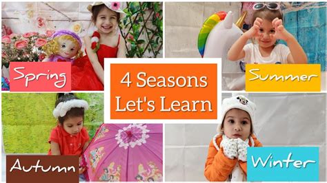 Lets Learn Different Seasons Seasons For Kids Pre School Learning