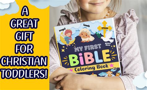 My First Bible Coloring Book For Kids Big And Simple Christian