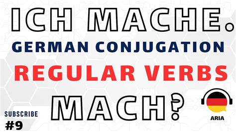 German Conjugation In Simple Present Machen Youtube
