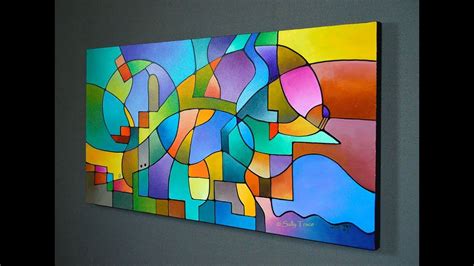 Equilibrium Original Geometric Abstract Painting For