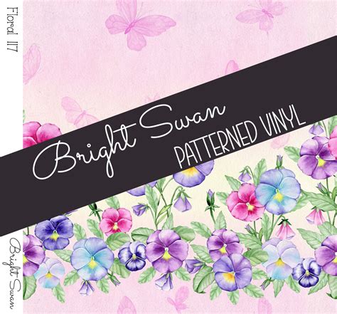 Patterned Vinyl And Htv Floral 117 Bright Swan