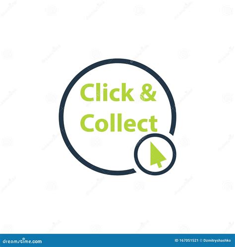 Click And Collect Icon Stock Vector Illustration Of Label 167051521