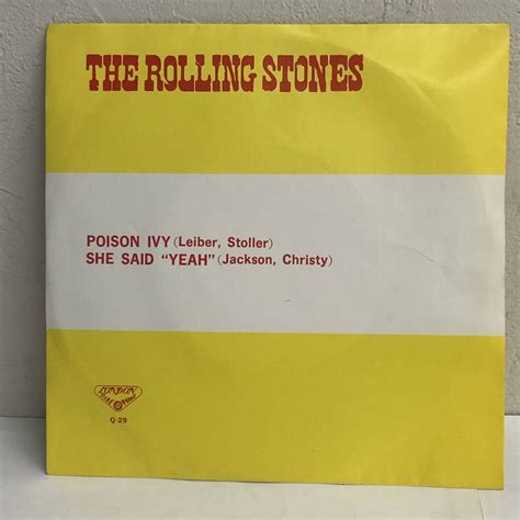 Yahoo オークション Epレコード「the Rolling Stones Poison Ivy」