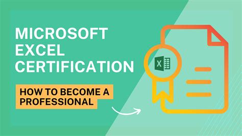 Microsoft Excel Certification How To Become A Professional