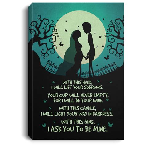 Corpse Bride Vows Canvas Corpse Bride With This Hand Wrapped Framed