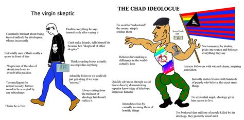Virgin Skeptic Vs Chad Ideologue Rvirginvschad