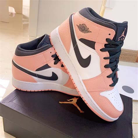 Air Jordan 1 Mid Ping Pink Nikes Sneakers Nike Sneakers