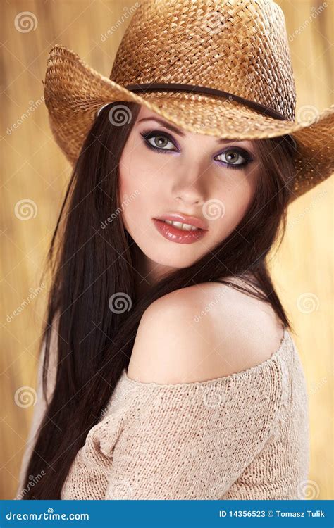 Beautiful Cowgirl In Stetson Royalty Free Stock Photo Cartoondealer Com
