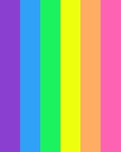 14 Best Rainbow Color Palettes Ideas Rainbow Colors Blue Color