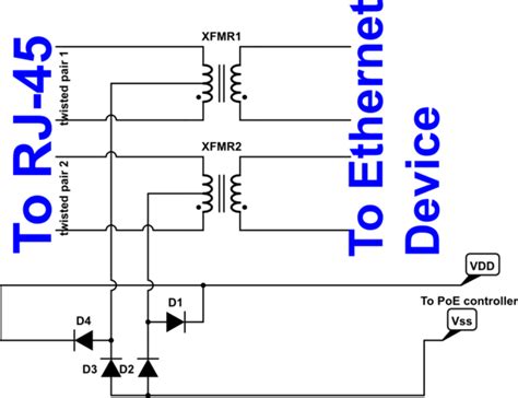 Microcontroller Stepping Down 48v From Power Over Ethernet To 5v