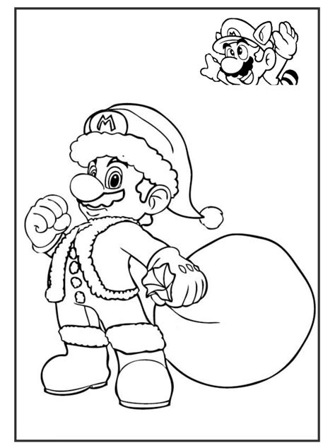 Dibujos De Mario El Santa Claus Para Colorear Para Colorear Pintar E